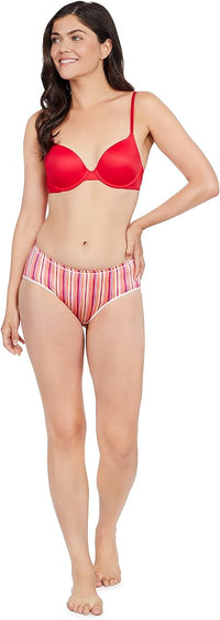 12 Pack Women's Lace Trim Nylon-Spandex Hipster Panties