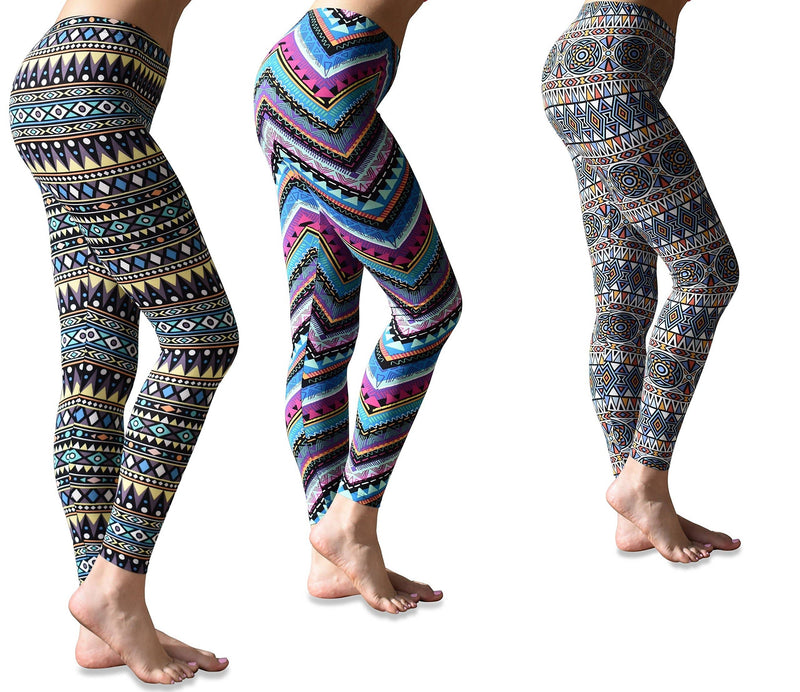 Women's Buttery Soft Brushed Skinny Pant Long Leggings- Multi Packs