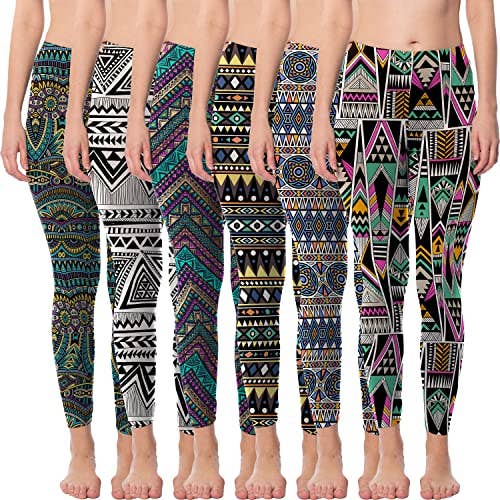 Women's Buttery Soft Brushed Skinny Pant Long Leggings- Multi Packs