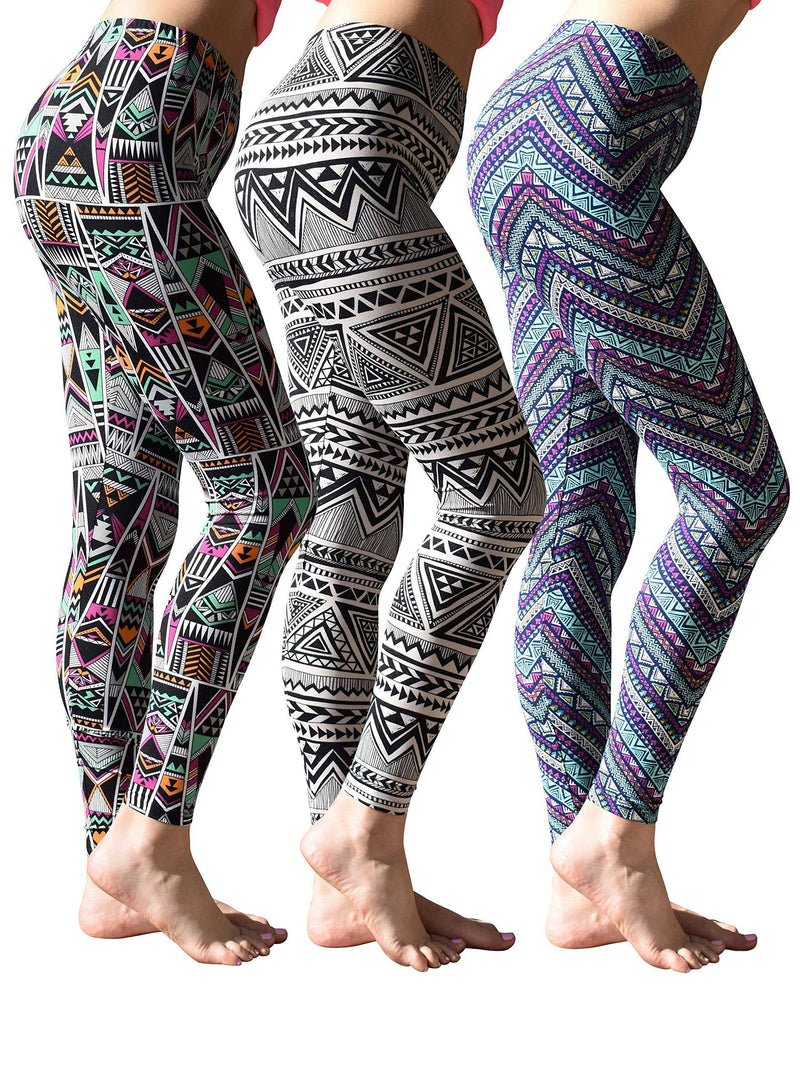 Women's Buttery Soft Brushed Skinny Pant Long Leggings- Multi Packs