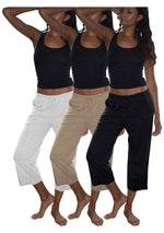 3-Pack Black, White, Khaki