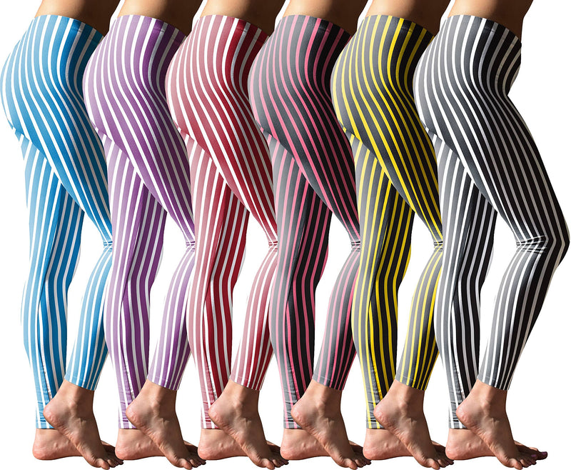 Women's Buttery Soft Brushed Skinny Pant Long Leggings- Multi Packs