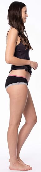 12 Pack Women's Lace Trim 100% Cotton Hipster Panties
