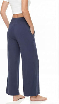 Womens Wide Leg High Waisted Ultra Soft Lounge Pants