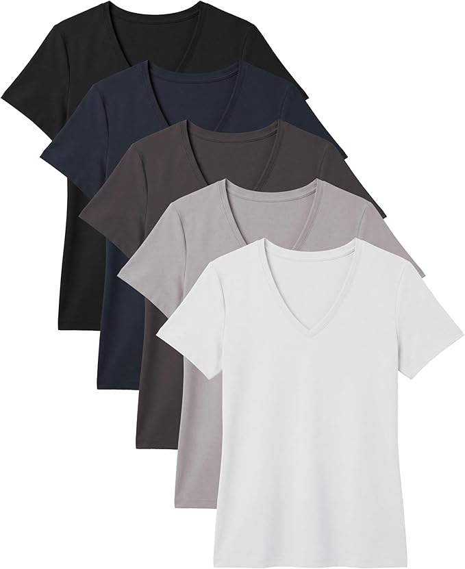 Women's Soft & Stretch V-Neck T-Shirts