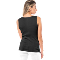 Sexy Basics Women's Knit Rib Tank Tops | Lightweight Cotton Blend Sport Cami | Multi Pack Colors