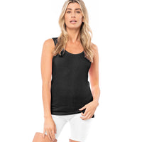 Sexy Basics Women's Knit Rib Tank Tops | Lightweight Cotton Blend Sport Cami | Multi Pack Colors