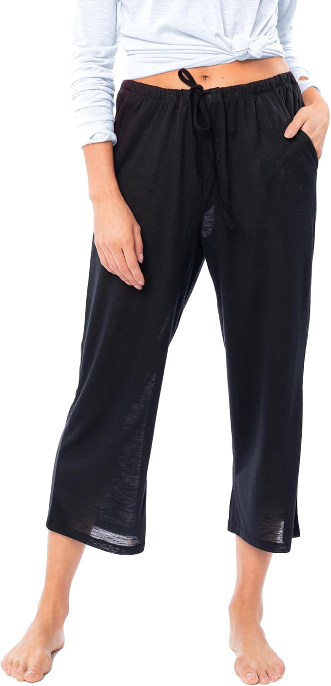 Women's Capri Length Lounge & Cover Up Spa Pants