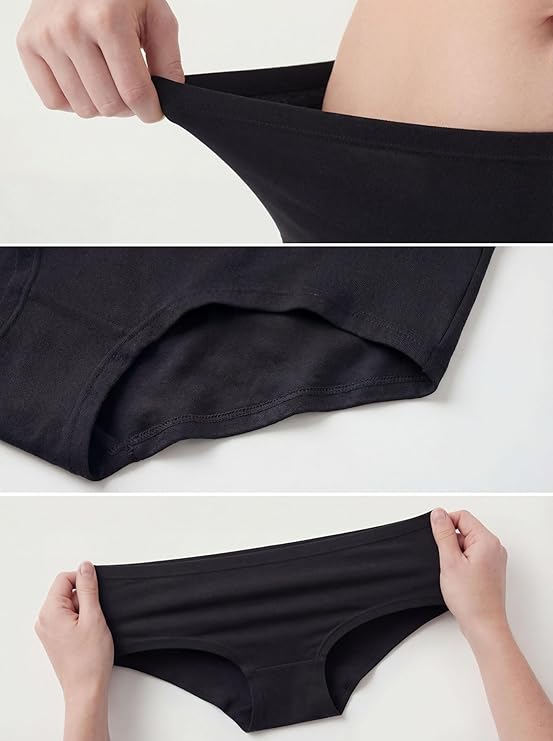 Sexy Basics Women's Cotton Stretch Flexible Fit Hipster Panties