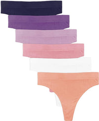 Women's Active Sport Thong Panties Underwear - Multi Packs
