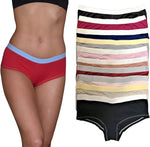 10 Pack- Solids Elastic Scallop Waistband