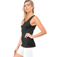 Sexy Basics Women's Knit Rib Tank Tops | Lightweight Cotton Blend Sport Cami | Multi Pack Colors