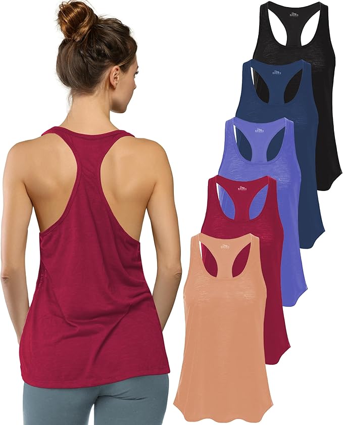 Women's Flowy Racerback Burnout Tank Top | Super Lightweight & Soft