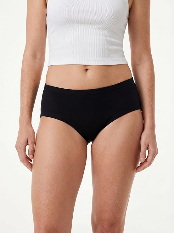 Sexy Basics Women's Cotton Stretch Flexible Fit Hipster Panties