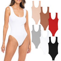 Sexy Basics 6 Pack Tank Top -Body Suit | Cotton Rib Stretch Onsies