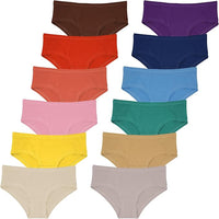 Sexy Basics Women's Cotton Stretch Flexible Fit Hipster Panties