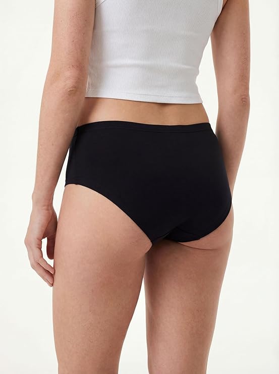Sexy Basics Women's Cotton Stretch Flexible Fit Hipster Panties