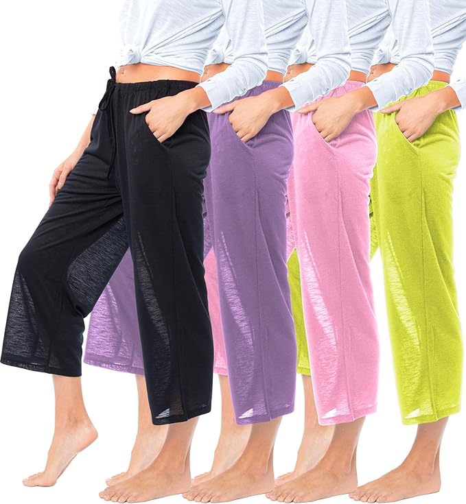 Women's Capri Length Lounge & Cover Up Spa Pants