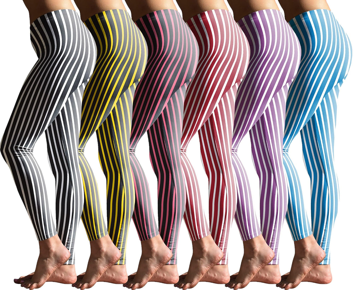 Women's Buttery Soft Brushed Skinny Pant Long Leggings- Multi Packs