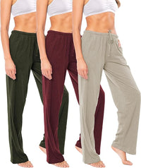 Women's Soft Flex 100% Cotton Knit Pajama Pants