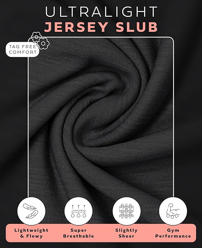 Women's Crew Short Sleeve Semi Sheer Slub Tops