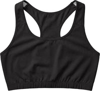 Women's Cotton Spandex Racer Back Bra | 4 Way Stretch Pullover Sport Comfort Bra (Multi-Pack)