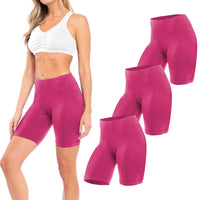 Semi-Sheer Cotton Spandex Bike Boyshorts