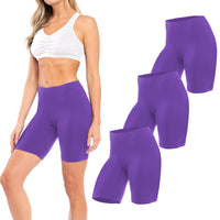 Semi-Sheer Cotton Spandex Bike Boyshorts