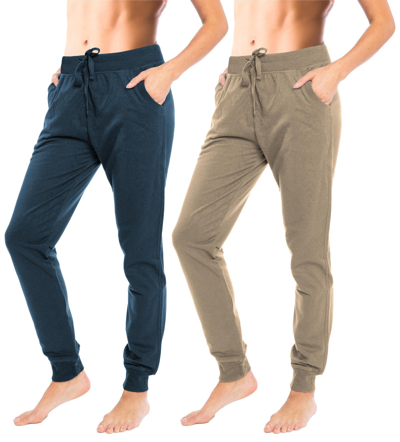 2 Pack Women's French Terry Jogger Sweatpants