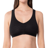 5 Pack Women's Cotton-Spandex Racerback Pull-Over Sports Bra