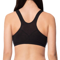 5 Pack Women's Cotton-Spandex Racerback Pull-Over Sports Bra