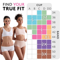 5 Pack Women's Cotton-Spandex Racerback Pull-Over Sports Bra