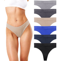 Women's Active Sport Thong Panties Underwear - Multi Packs