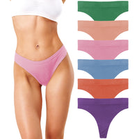 Women's Active Sport Thong Panties Underwear - Multi Packs