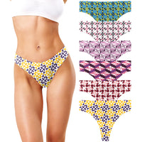 Women's Active Sport Thong Panties Underwear - Multi Packs