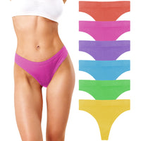 Women's Active Sport Thong Panties Underwear - Multi Packs