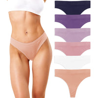 Women's Active Sport Thong Panties Underwear - Multi Packs