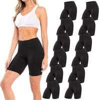 Semi-Sheer Cotton Spandex Bike Boyshorts