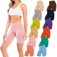 Semi-Sheer Cotton Spandex Bike Boyshorts