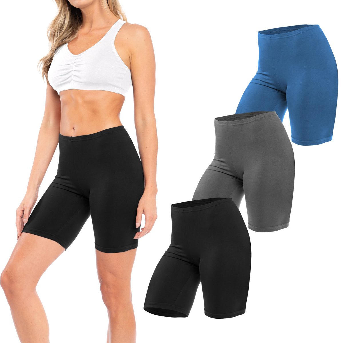 Semi-Sheer Cotton Spandex Bike Boyshorts