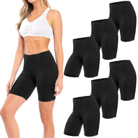 Semi-Sheer Cotton Spandex Bike Boyshorts