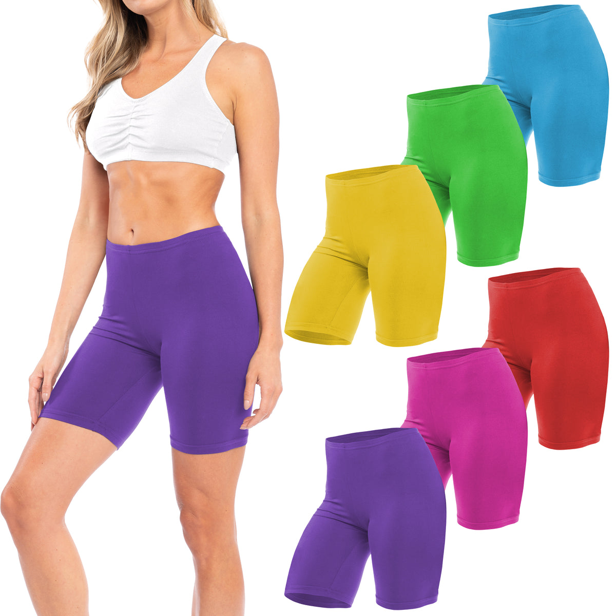 Semi-Sheer Cotton Spandex Bike Boyshorts