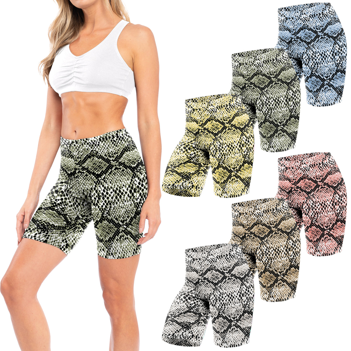 Women's Buttery Soft Brushed Active Bike Short Boxer Briefs - Pack of 3, 6, 12