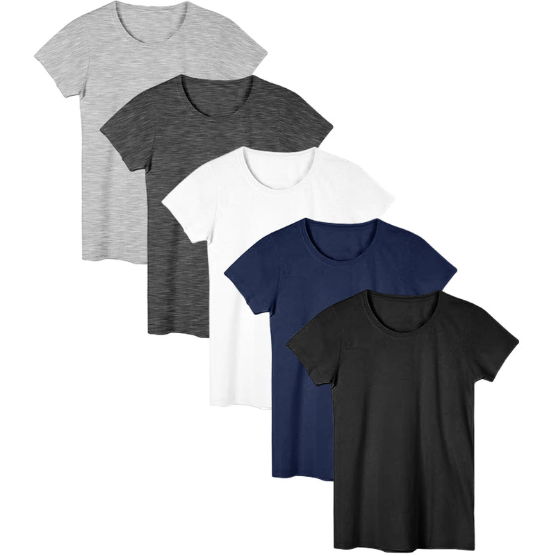 Women's Casual & Active Basic Cotton Stretch Color T Shirts