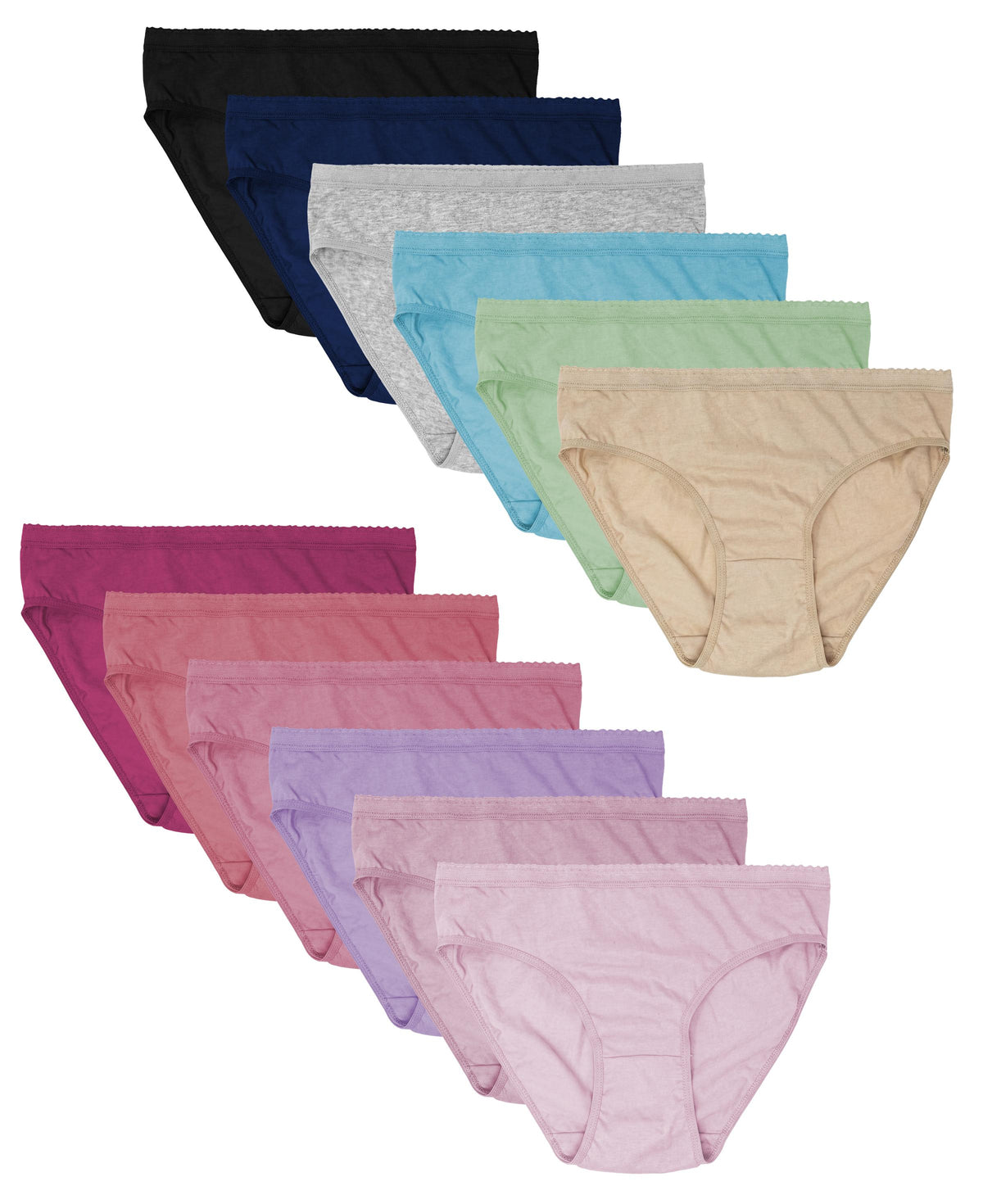 Womens High-Cut Panty Bikini Briefs