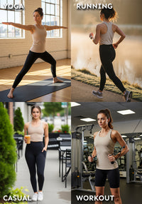 Women's  Ultra Soft Stretch Racer Back Tanks