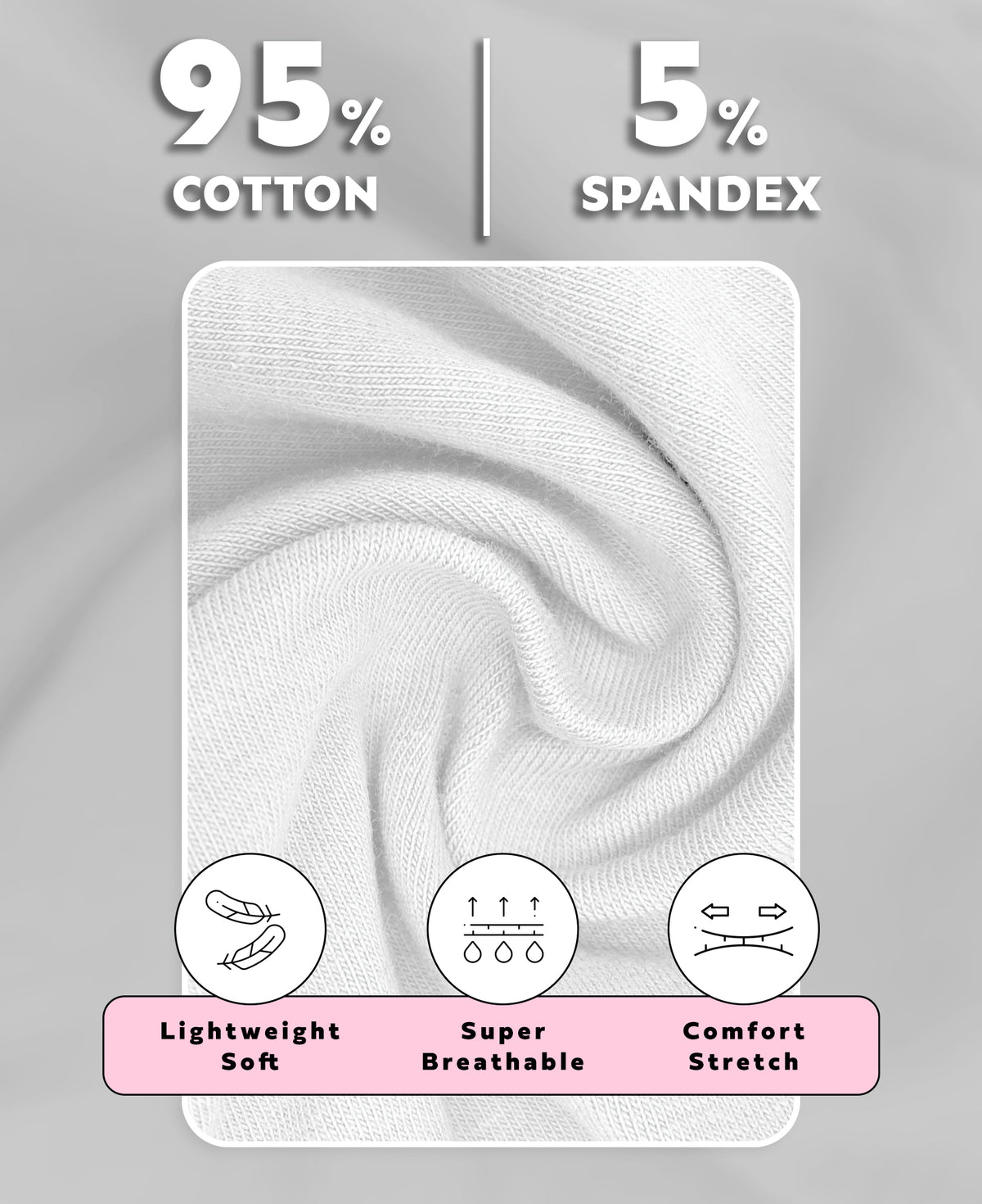 5 Pack Women's Sport Cotton-Spandex Tank Top