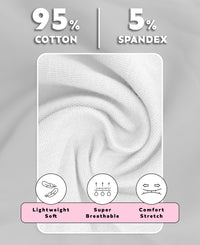 5 Pack Women's Sport Cotton-Spandex Tank Top