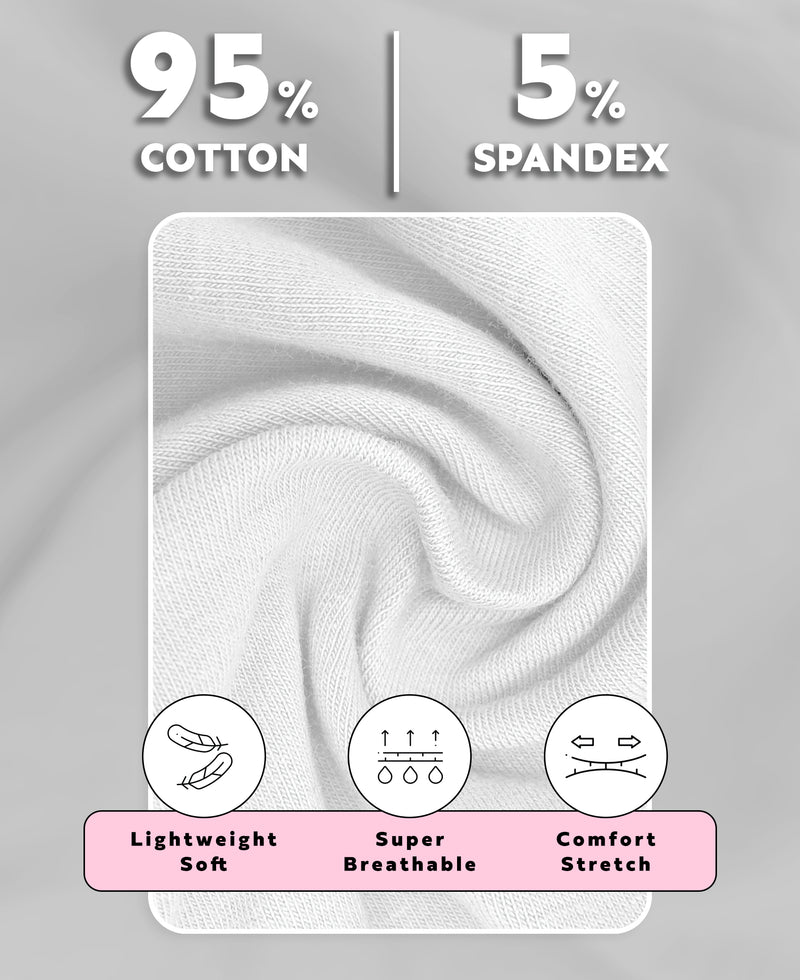 5 Pack Women's Sport Cotton-Spandex Tank Top