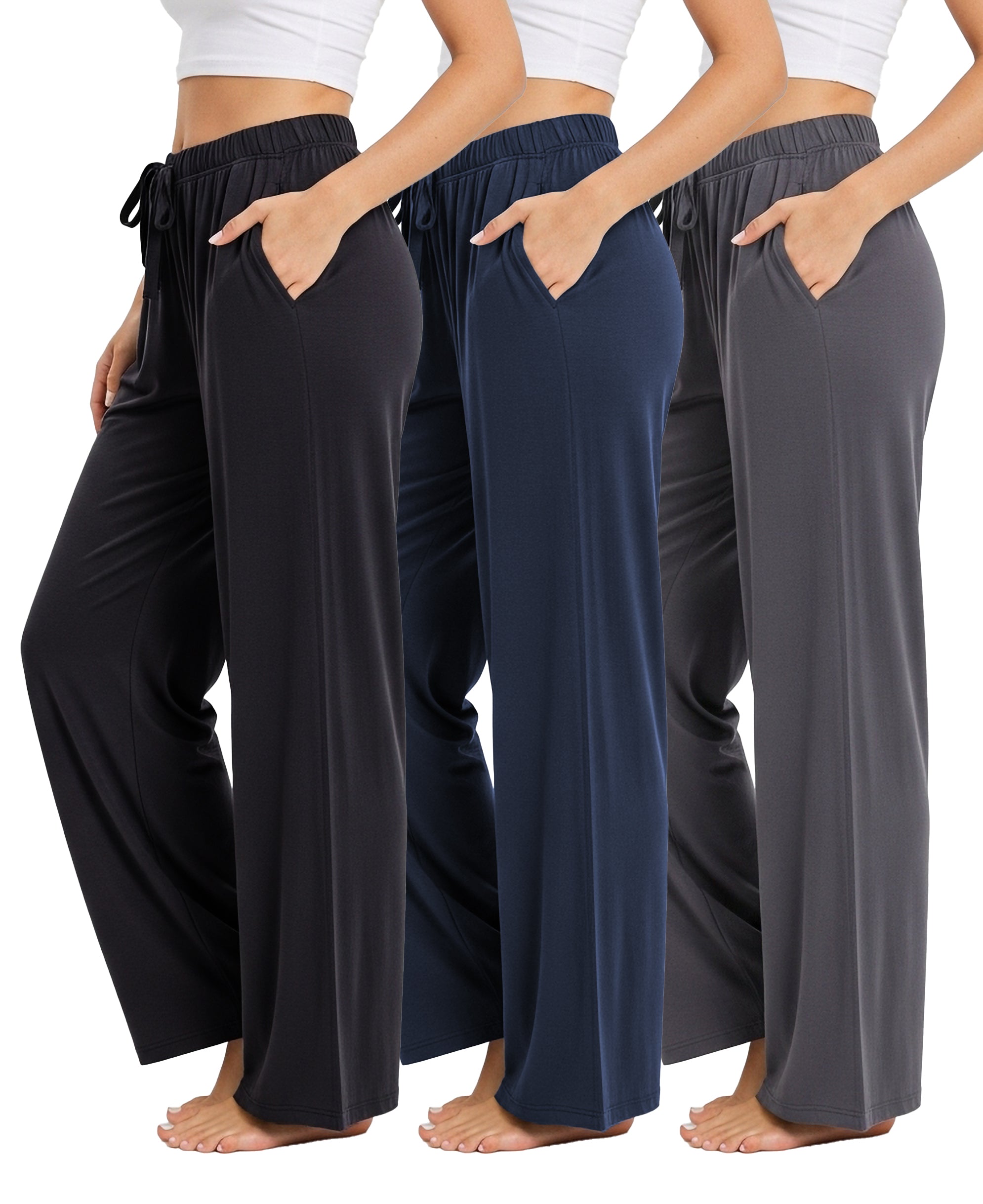 Women's Buttery Soft Drawstring Lounge Pants | 3-Pack – Sexy